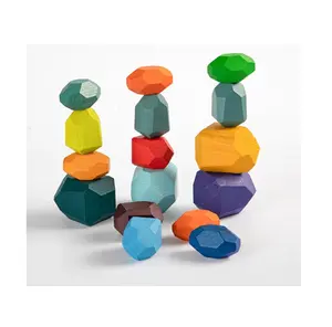 TUMI ISHI WOOD ROCKSをプレイして創造性を促進-子供向け教育玩具 (Laura 84 339744190)