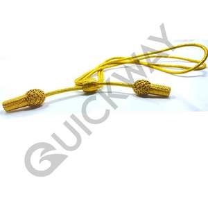 Uniforme de cérémonie de haute qualité Cordon de chapeau Logo personnalisé Cordon de chapeau à cordon rond Meilleur cordon de chapeau de couleur unie - Product Image 5