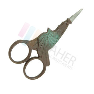 Mahersi 2020 Juego de tijeras para uñas para cutículas Punta fina Cuchillas de acero inoxidable curvas y rectas Punta afilada Estilo para zurdos - Product Image 1