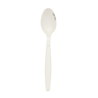 Fabriqué à Taïwan, certifié ISO22000, écologique, biodégradable, couverts jetables en PLA blanc ivoire, ensembles de couverts, 1000 pièces/carton pour