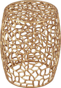 Mesa Grande de diseño Coral de aluminio, decoración de oficina y escultura decorada para sala de estar, Color dorado - Product Image 3