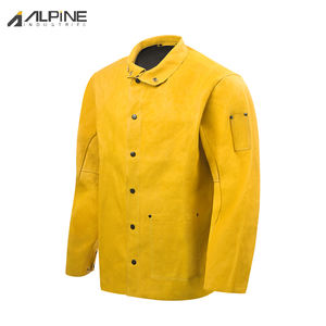 La mejor ropa de trabajo de seguridad cómoda para trabajo pesado Chaquetas de cuero de soldadura productivas Precio de fábrica Ropa de trabajo de soldadura industrial - Product Image 5