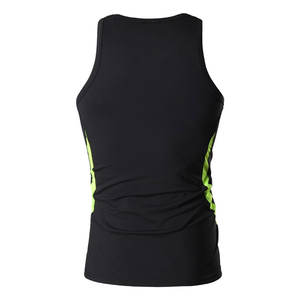 Meilleurs vêtements de sport extensibles nouveauté hommes décontracté Fitness entraînement gilet séchage rapide respirant coton Style Long grande taille débardeur - Product Image 5