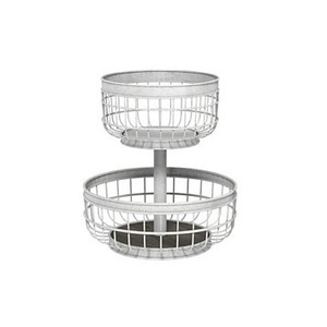 Cesta de alambre de hierro de la mejor calidad de Color Gary, diseño de cocina decorativo Popular para almacenamiento - Product Image 1