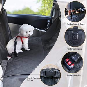100% fundas impermeables para asiento de <span class=keywords><strong>coche</strong></span> de perro con solapas laterales funda de asiento para mascotas para asiento trasero - Product Image 4