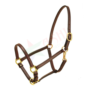 Meilleure vente de collier de tête de cheval en cuir noir pleine taille, harnais de cheval, bride, licou - Product Image 6