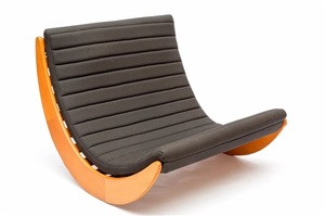 En bois teck acajou Sungkai intérieur extérieur terrasse salon chambre moderne classique adapté relaxant chaise berçante - Product Image 5