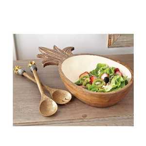 Cuencos de madera para servir tenedor, cuchara, Hotel y restaurantes, cuencos para servir ensaladas - Product Image 2