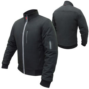 Veste de protection pour moto, imperméable et coupe-vent, en softshell rouge, taille plus, pour femmes - Product Image 3