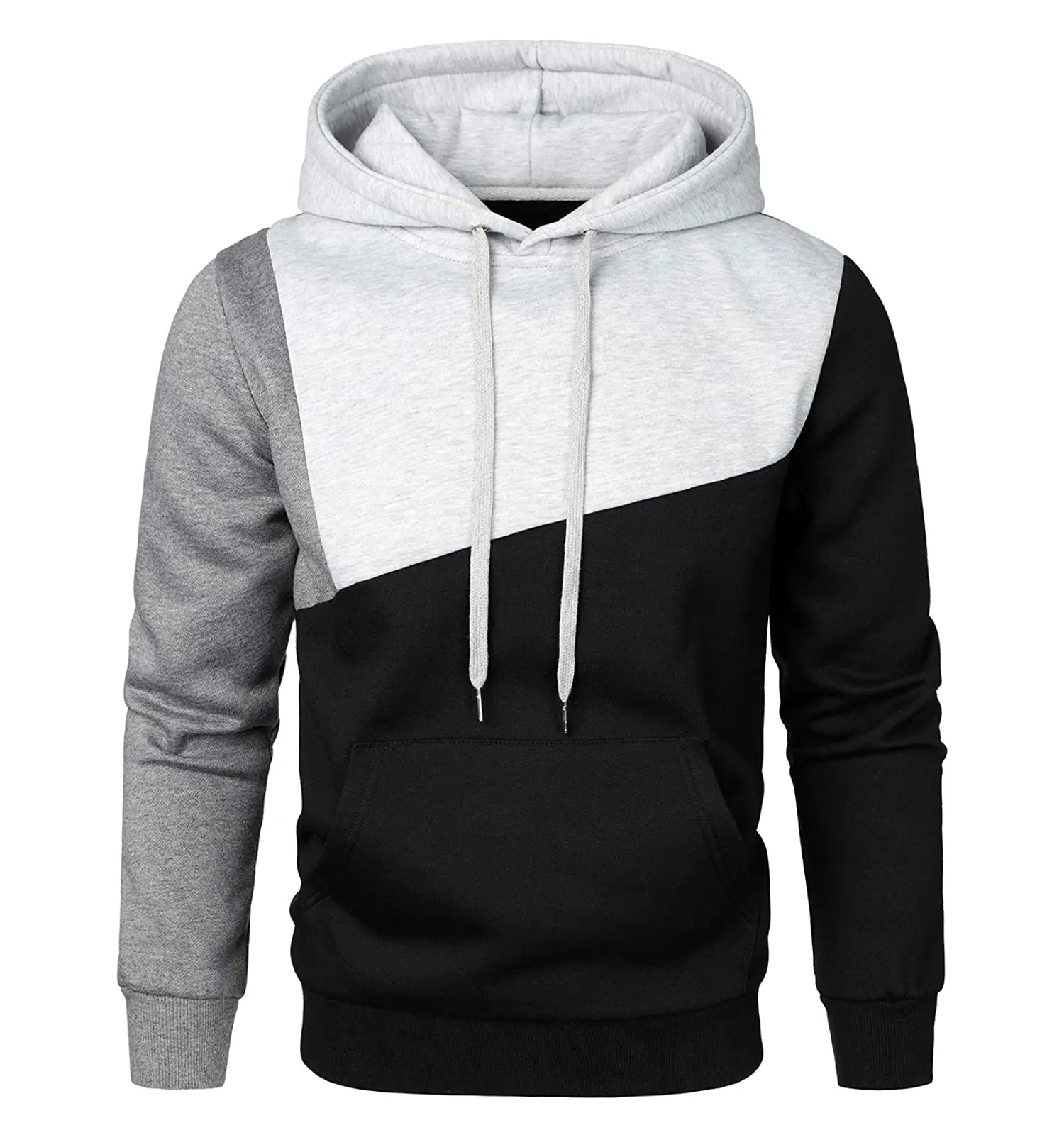 Men's Hoodies & Sweatshirts Unisex 50% Cotton 50% Polyester Custom Oversize Full Zip Cool Plain Black Hoodie Men