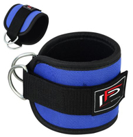 PROFIT SPORT Sangles de cheville de protection pour la gym, en néoprène rose doux de haute qualité, rembourrées en acier, réglables, antidérapantes, avec fermeture auto-agrippante