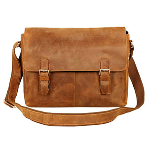 2021 Unisex Genuine Leather Waterproof Messenger Bag New Design Bulk Casual Zipper Closure Personalities Travel <b>Handbag</b> for - Product Image 1