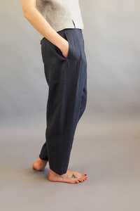 New arrival fashionable trending latest design white and brown crepe o-neck Floor-Length sleeveless woman linen dress - Product Image 3