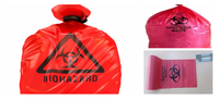 Sacs poubelles médicaux pour déchets biologiques, sacs plats en PE haute résistance, sacs poubelles pour hôpitaux