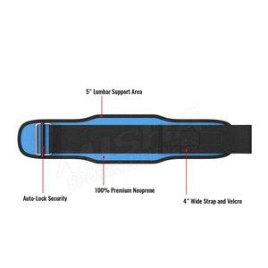 Ceinture d'entraînement en néoprène respirante unisexe Ceinture d'haltérophilie avec soutien du dos pour hommes et femmes - Product Image 2