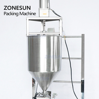 Machine automatique ZONESUN pour le remplissage, le mélange et la fermeture de sachets de sauce chili, de salade, de ketchup, de pâte de tomate, de crème liquide