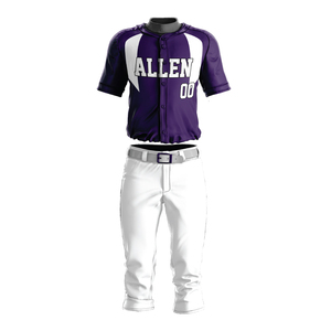 Ensembles d'uniformes de baseball et de softball sublimés personnalisés de haute qualité Maillots et pantalons respirants de grande taille Vêtements d'équipe vierges - Product Image 1