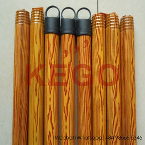 Manche en bois naturel eucalyptus, manche de balai, pelle en bois, bâton - Product Image 6