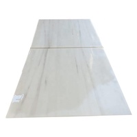 Carreaux de marbre dolomite blanc pur, finition polie, cuisine moderne, écologique, durable