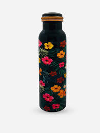 Personnalisé art en gros de cuivre bouteille d'eau 100% en gros bouteille d'eau en cuivre de cuivre d'eau bottels fabrication en inde - Product Image 2