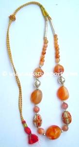 Buy <b>Healing</b> Fashion Agate Tumble Stone Beaded <b>Necklace</b> Ethnic Style Gold/Silver Plated - Product Image 2
