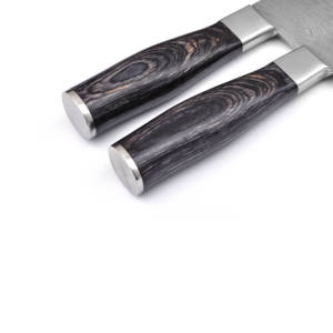 Xyj couteaux de cuisine en acier inoxydable, lame de cuisine avec manche en bois, conception Logo personnalisé - Product Image 6