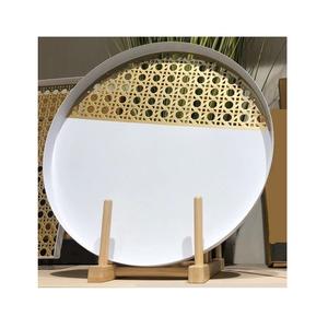 Bandeja de Metal de Color Negro y Dorado para Servir Vajilla de Forma Cuadrada de Calidad Exclusiva Bandeja para Servir Comida de Hotel - Product Image 2