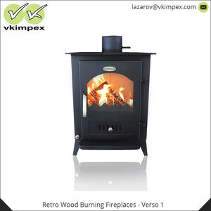 Cheminée à bois de couleur noire, efficacité thermique moyenne de 58 kg, Design moderne, 7,5 kw - Product Image 5