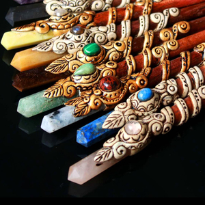 Fraise en forme de bâton de cheveux, perle naturelle, pour baguette magique en argile polymère, kit de démarrage en argile polymère, 1 pièce - Product Image 4