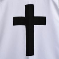 Robes à capuche KT Uniforms personnalisées avec logo couleur Chevalier Templier, doublure rouge, croix artistique sur mesure, cadeaux promotionnels, MOQ 10 pièces