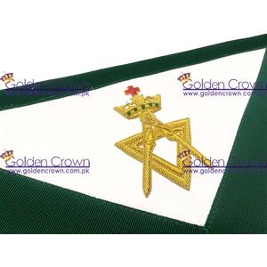 Allied Masonic Degree AMD Member Delantal de cuero Bordado a mano Insignia para coser Masonic Regalia - Product Image 6