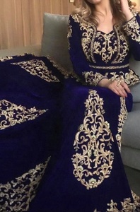 Beautiful Floor-Length <b>Kaftan</b> with Long Trail & Heavy Zardozi Embroidery for Brides - Product Image 2