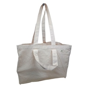 Nouveaux sacs fourre-tout en toile imperméable de grande taille, blancs, de haute qualité, imprimés en soie personnalisés, certifiés équitablement commercés, pour femmes, mode, courses - Product Image 1