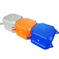 Ponton flottant modulaire en HDPE 500x500x400mm pour la protection des bateaux