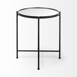 Modern Metal <b>Round</b> Side <b>Table</b> with Tempered Glass Top Durable Sturdy Home Decor Furniture Perfect Centerpiece <b>coffee</b> <b>table</b> - Product Image 2
