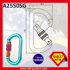 O Shaped Climbing Aluminum Carabiner with CE & UIAA Certified - Product Image 6
