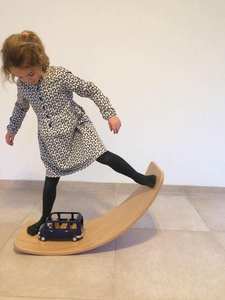 Shenniu — planche d'équilibre en bois Waldorf, planche à bascule/planche d'équilibre de Yoga pour les enfants et les tout-petits - Product Image 2