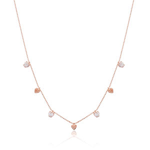 Collier en pierre de Zircon minimaliste avec motif cœur, bijou turc en argent Sterling 925 fait à la main - Product Image 1