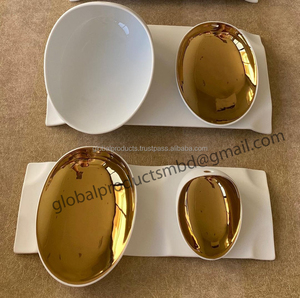 Round Nut Bowl Set of 4 Gold Plated - Product Image 4
