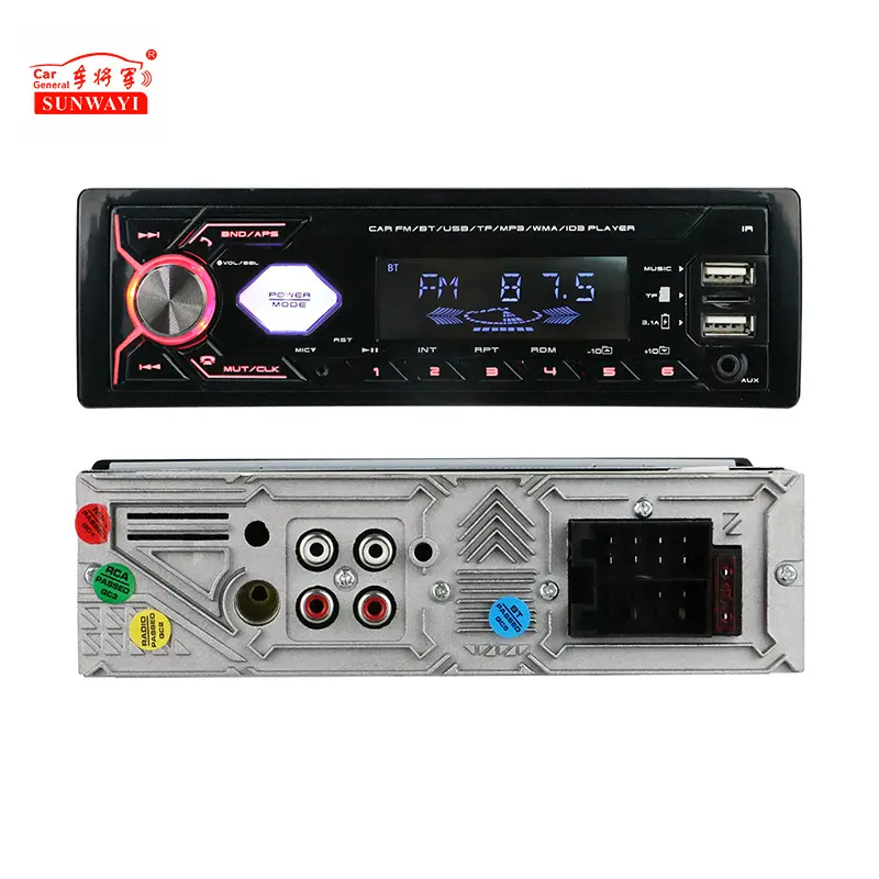 Neues Lcd 2 Usb Auto Stereo 1 Din mit Aux-In Mp3 Fm Sd Auto Mp3 Player