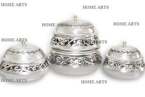 จานเสิร์ฟอาหารอะลูมิเนียมดีไซน์สวยงาม งานแฮนด์เมด รูปทรงและขนาดตามสั่ง ราคาถูกที่สุด - Product Image 5