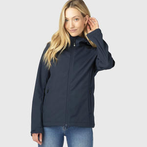 Chaqueta de invierno de concha blanda resistente al agua de talla XL para mujer, soporte bordado de piel de oveja, nailon transpirable para exteriores a prueba de viento - Product Image 3