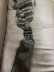 Extensiones de cabello humano NATURAL de la mejor calidad, mechones de pelo rizado suelto, sin procesar, cutículas, Indio del Sur - Product Image 3