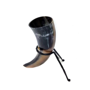 Corne à boire viking avec bec en laiton, design antique, corne à boire médiévale avec support, corne à boire en buffle personnalisée - Product Image 5