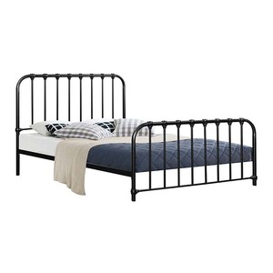 Marco de cama de Metal de alta calidad, diseño antiguo de acero sintético, Color negro mate de Malasia, último producto - Product Image 1