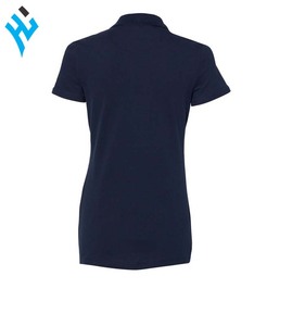 เสื้อโปโลสำหรับผู้หญิงผ้านิ่มปักลายผ้าคอตตอนสีล้วนแห้งเร็วพร้อมกระดุมดีไซน์ใหม่สำหรับ2025 - Product Image 4