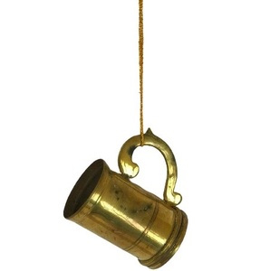 METAL GOLD COLOUR DESIGN JUG CHRISTMAS HANGING ORNAMENT MINIATURE HIGH QUALITY CHRISTMAS DECOR - Product Image 1