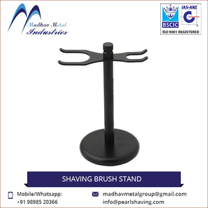 Support pour brosse à raser en laiton et métal de haute qualité Pearl - Vente en gros au prix d'usine - Product Image 3