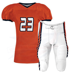 ชุดฟุตบอลอเมริกันโพลีเอสเตอร์สำหรับทุกเพศชุดออกกำลังกายขนาดพลัสไซส์ผลิตตามสั่ง - Product Image 1