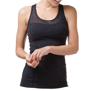 Débardeur décontracté pour femmes pour les entraînements d'été vêtements de sport respirants paillettes décoration Appliques en gros courte longueur - Product Image 1